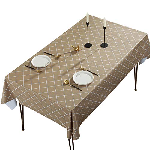 Wasserdichte rechteckige Tischdecke – knitterfreie, öldichte, auslaufsichere PVC-Abdeckung für einfache Reinigung, perfekt für Innen- und Außenbereich, Esspartys und Veranstaltungen Wasserdichte rechteckige Tischdecke – knitterfreie, öldichte, auslaufsichere PVC-Abdeckung für einfache Reinigung, perfekt für Innen- und Außenbereich, Esspartys und Veranstaltungen von Generisch