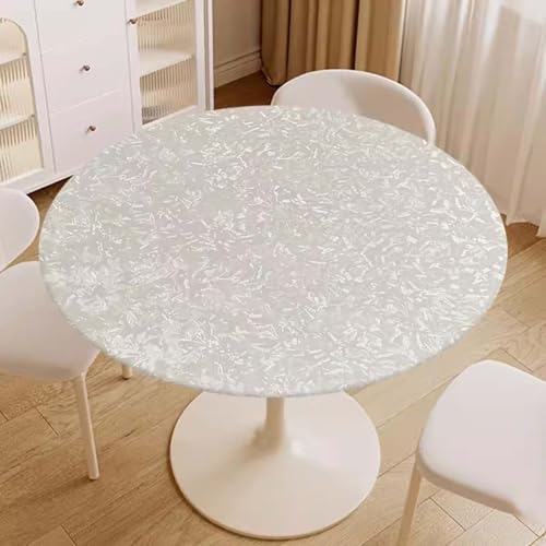 Wasserdichte runde Tischdecke, abwischbar, öldicht, elastische Kanten, passend für Küche, Esszimmer, Café, Garten, BBQ Wasserdichte runde Tischdecke, abwischbar, öldicht, elastische Kanten, passend für Küche, Esszimmer, Café, Garten, BBQ von Generisch