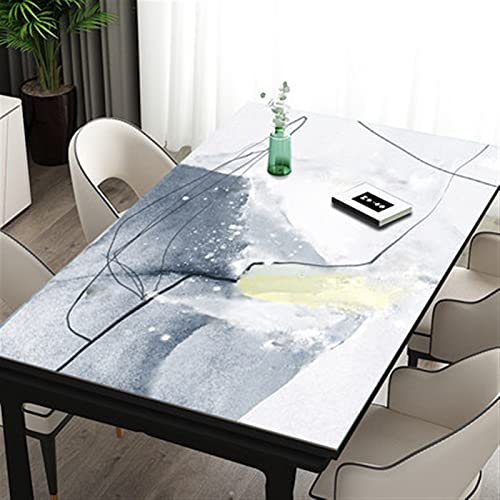 Wasserdichte transparente PVC-Tischdecke – leichte Luxus-Silikon-Tischdecke für Heimdekoration, Teetischkissen, 80 x 120 cm, stilvoller transparenter Tischschutz Wasserdichte transparente PVC-Tischdecke – leichte Luxus-Silikon-Tischdecke für Heimdekoration, Teetischkissen, 80 x 120 cm, stilvoller transparenter Tischschutz von Generisch