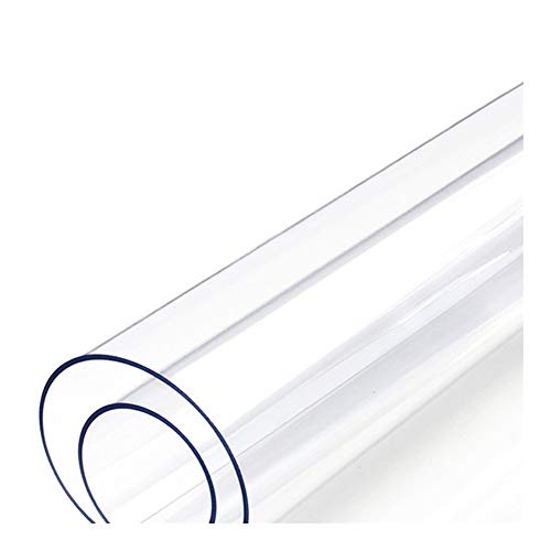 Wasserdichte transparente Tischabdeckungen, anpassbar, 3,0 mm, transparenter Schutz für Küche, Esszimmer und Regal, feuchtigkeitsbeständige Teppichabdeckung (120 x 180 cm) von Generisch