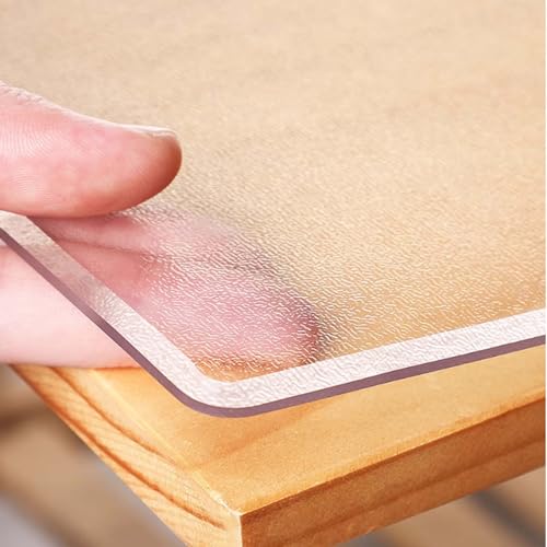 Wasserdichter PVC-Tischschutz, abwischbare Schreibtischabdeckung für Zuhause & Küche, mattierte Kunststoffmatte (30 x 170 cm, 1,5 mm), Tisch- und Schreibtischmatte, kratzfeste Abdeckung von Generisch