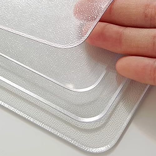 Wasserdichter transparenter mattierter PVC-Tischschutz – 1,8 mm dicke, weiche Kunststoffabdeckung für Kaffee-, Nacht- und Beistelltische (140 x 240 cm) – langlebig, leicht zu reinigen von Generisch