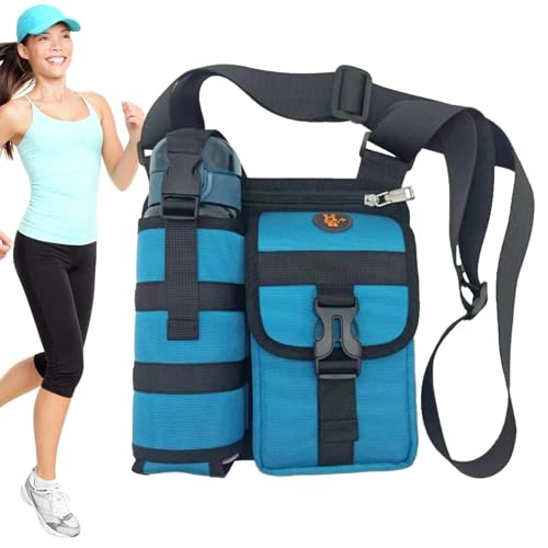 Wasserflaschen-Beutel, Schultertasche, -Tragetasche, tragbare Hydratation für Fitnessstudio, , Wandern, Camping, Reisen, verstellbarer Riemenhalter, kompaktes Outdoor-Sport-Zubehör von Generisch