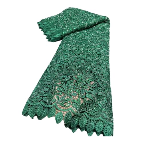 Wasserlösliche Guisolid-Kordel, Spitze, afrikanische Pailletten, Spitzenstoff, Hochzeit, Party, Nähen Wasserlösliche Guisolid-Kordel, Spitze, afrikanische Pailletten, Spitzenstoff, Hochzeit, Party, Nähen von Generisch