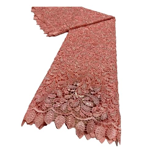 Wasserlösliche Guisolid-Kordel, Spitze, afrikanische Pailletten, Spitzenstoff, Hochzeit, Party, Nähen Wasserlösliche Guisolid-Kordel, Spitze, afrikanische Pailletten, Spitzenstoff, Hochzeit, Party, Nähen von Generisch