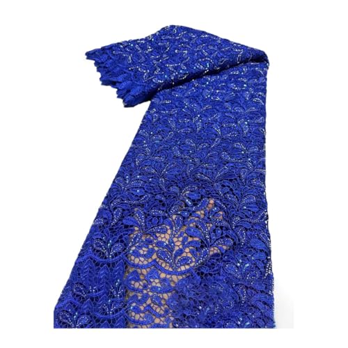 Wasserlösliche Guisolid-Kordel, Spitze, afrikanische Pailletten, Spitzenstoff, Hochzeit, Party, Nähen Wasserlösliche Guisolid-Kordel, Spitze, afrikanische Pailletten, Spitzenstoff, Hochzeit, Party, Nähen von Generisch