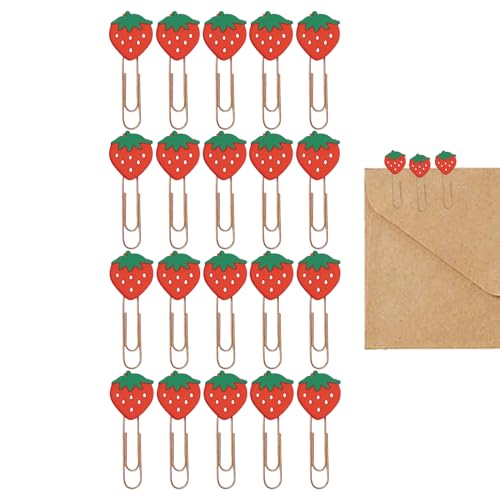 Wassermelonen-Büroklammern - 20 Stück, stilvolle und niedliche Büroklammern | Kleine Büroklammern zur Organisation von Notizen und Dokumenten, Papierklemmen mit kreativem Design, Dekorationsklammern Wassermelonen-Büroklammern - 20 Stück, stilvolle und niedliche Büroklammern | Kleine Büroklammern zur Organisation von Notizen und Dokumenten, Papierklemmen mit kreativem Design, Dekorationsklammern von Generisch