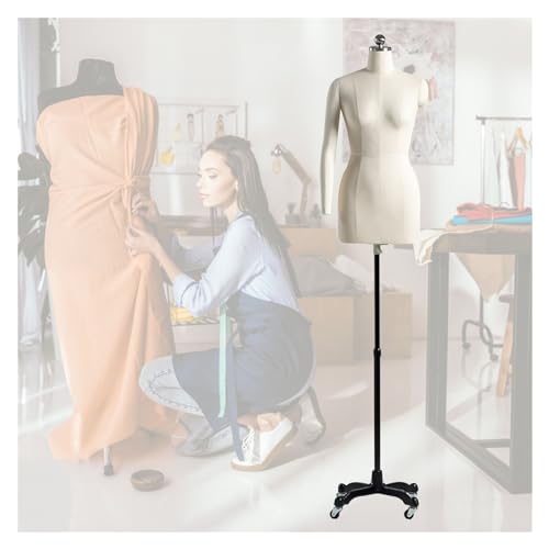Weibliche Kleiderpuppe mit verstellbarem Ständer und weichen Armen zum Schneidern, Nähen und Ausstellen von Kleidung Weibliche Kleiderpuppe mit verstellbarem Ständer und weichen Armen zum Schneidern, Nähen und Ausstellen von Kleidung von Generisch