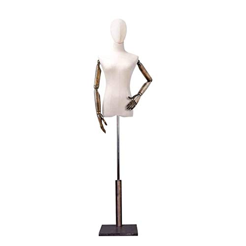 Weiblicher Mannequin-Torso mit verstellbarer Höhe und stabiler Basis für Kleidungsdisplay und Schneiderei Weiblicher Mannequin-Torso mit verstellbarer Höhe und stabiler Basis für Kleidungsdisplay und Schneiderei von Generisch