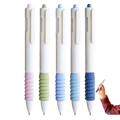 Weiche Grip Retractable Stifte-Stille Klickstifte, Anti-Smudge-Schreiben, nachfüllbare 0,5 mm Ultra-Fine-Nib, schneller trockener glatte Tintefluss | Bequeme Non-Schlupf-Büroschule für Studenten Weiche Grip Retractable Stifte-Stille Klickstifte, Anti-Smudge-Schreiben, nachfüllbare 0,5 mm Ultra-Fine-Nib, schneller trockener glatte Tintefluss | Bequeme Non-Schlupf-Büroschule für Studenten von Generisch
