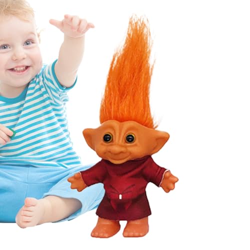 Weihnachten Miniatur Ugly Spielzeug - 10 cm Glück Trollpuppe, Vintage Troll Puppen - PVC Hair Mini Actionfiguren Spielzeug, Kuchendekoration, dekoratives Retro -Schreibtischverzierung für Kinder, Zimm Weihnachten Miniatur Ugly Spielzeug - 10 cm Glück Trollpuppe, Vintage Troll Puppen - PVC Hair Mini Actionfiguren Spielzeug, Kuchendekoration, dekoratives Retro -Schreibtischverzierung für Kinder, Zimm von Generisch