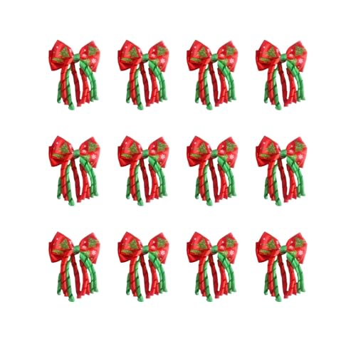 Weihnachten Schleifen Grosse Weihnachten-Band Glitzer Weihnachtsbaum-Deko Weihnachtsdeko Pailletten Schleife Kranz Weihnachtsbaum Hängende Dekoration Party Dekorationen Weinachtsbaumsmuck von Generisch