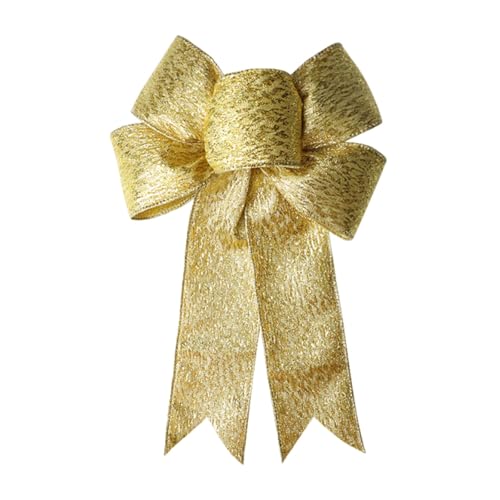 Weihnachten Schleifen Grosse Weihnachten-Band Glitzer Weihnachtsbaum-Deko Weihnachtsdeko Weihnachtsbaum Hängende Dekoration Kranz Weinachtsbaumsmuck Party Dekorationen Pailletten Schleife von Generisch