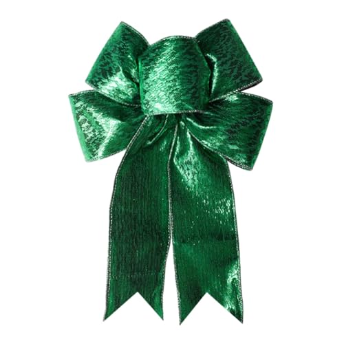 Weihnachten Schleifen Grosse Weihnachten-Band Glitzer Weihnachtsbaum-Deko Weihnachtsdeko Weihnachtsbaum Hängende Dekoration Kranz Weinachtsbaumsmuck Party Dekorationen Pailletten Schleife von Generisch