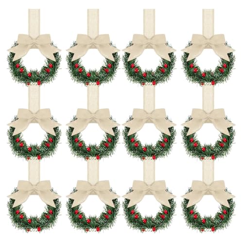 Weihnachten Schleifen Grosse Weihnachtsbaum Hängende Dekoration Glitzer Weinachtsbaumsmuck Weihnachtsdeko Pailletten Schleife Kranz Weihnachtsbaum-Deko Party Dekorationen Weihnachten-Band von Generisch