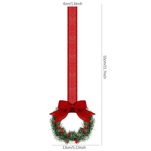 Weihnachten Schleifen Grosse Weihnachtsbaum Hängende Dekoration Glitzer Weinachtsbaumsmuck Weihnachtsdeko Pailletten Schleife Kranz Weihnachtsbaum-Deko Party Dekorationen Weihnachten-Band von Generisch