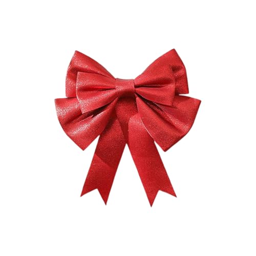 Weihnachten Schleifen Grosse Weinachtsbaumsmuck Glitzer Weihnachtsbaum Hängende Dekoration Weihnachtsdeko Weihnachten-Band Kranz Weihnachtsbaum-Deko Party Dekorationen Pailletten Schleife von Generisch