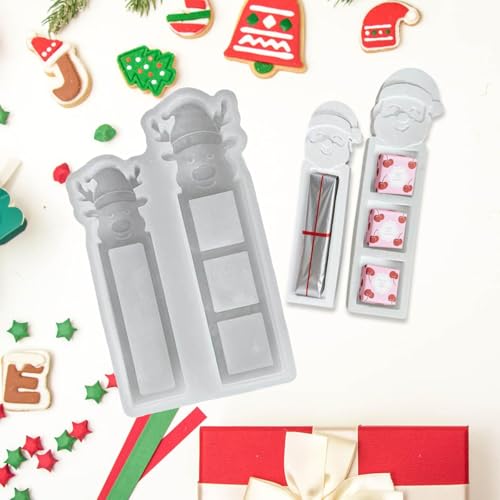 Weihnachten Silikonform für Geldgeschenke, Weihnachtsmann und Elch Design, Pralinenschachtel Gießform,Gießform Weihnachten Geschenkbox Gießformen Silikon für DIY Handwerk (Elch+Weihnachtsmann-4 Stück) Weihnachten Silikonform für Geldgeschenke, Weihnachtsmann und Elch Design, Pralinenschachtel Gießform,Gießform Weihnachten Geschenkbox Gießformen Silikon für DIY Handwerk (Elch+Weihnachtsmann-4 Stück) von Generisch