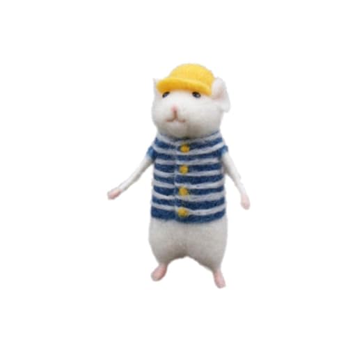 Generic Weihnachtliche Filzmäuse, Ornamente, Mäuse, Nadelfilz-Starter-Set, realistisches und niedliches Filz-Maus-Bastelset, tolles Geschenk für Kinder Generic Weihnachtliche Filzmäuse, Ornamente, Mäuse, Nadelfilz-Starter-Set, realistisches und niedliches Filz-Maus-Bastelset, tolles Geschenk für Kinder von Generisch