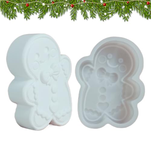 Weihnachtliche Silikon Förmchen - Silicone Formen Lebkuchenmann,Bastelbedarf Für Weihnachtsdeko Kerzenwachs Gips Ton Anfänger & Erwachsene Weihnachtliche Silikon Förmchen - Silicone Formen Lebkuchenmann,Bastelbedarf Für Weihnachtsdeko Kerzenwachs Gips Ton Anfänger & Erwachsene von Generisch