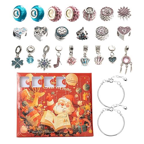Weihnachts-Adventskalender-Armbänder,Weihnachts-Countdown-Kalender-Armbänder, Kinderarmbänder Schmuckherstellung Weihnachts-Countdown-Kalender - Kreatives Kollokations-Schmuckherstellungsset Weihnachts-Adventskalender-Armbänder,Weihnachts-Countdown-Kalender-Armbänder, Kinderarmbänder Schmuckherstellung Weihnachts-Countdown-Kalender - Kreatives Kollokations-Schmuckherstellungsset von Generisch