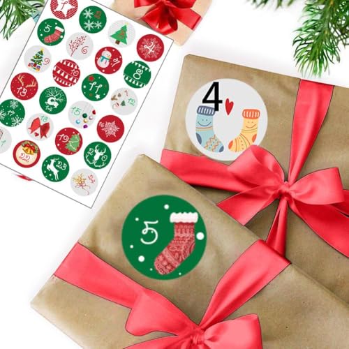 Weihnachts-Adventskalender-Zahlen-Aufkleber, 1–24 Weihnachts-Countdown-Kalender-Aufkleber, Weihnachten 1–24 Zahlen-Aufkleber, Weihnachts-Countdown-Kalender-Aufkleber, DIY-Geschenke, Basteln, Weihnachts-Adventskalender-Zahlen-Aufkleber, 1–24 Weihnachts-Countdown-Kalender-Aufkleber, Weihnachten 1–24 Zahlen-Aufkleber, Weihnachts-Countdown-Kalender-Aufkleber, DIY-Geschenke, Basteln, von Generisch