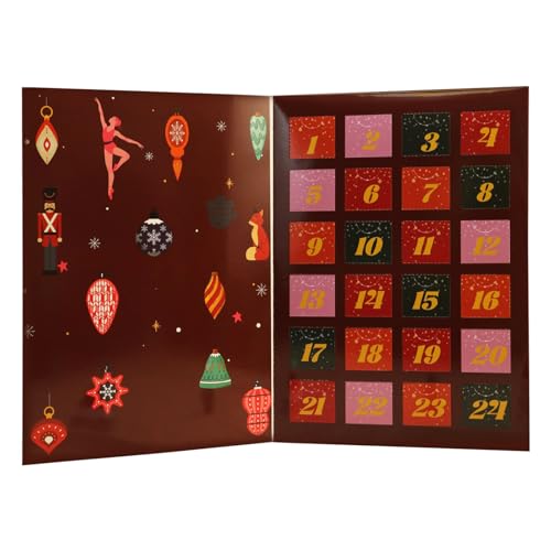 Weihnachts -Countdown - Holz -Adventskalender -Kisten zum Füllen mit Leckereien und Geschenken, Desktop -Weihnachts -Countdown für Zuhause, Büro, Zimmerdekor, farbiger Stand für Urlaubsspaß. von Generisch