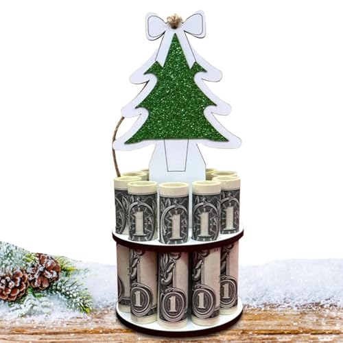 Weihnachts-Geldhalter – Weihnachtskartenhalter aus Holz, Tischdekoration für Bargeld, Urlaub, Kinder, Erwachsene, Geburtstag, Erntedankfest, Abschlussfeier von Generisch