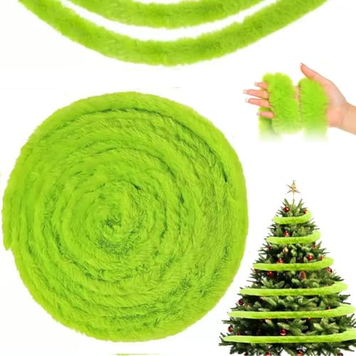 Weihnachts-Kunstfell-Bordüre, Stoffrolle, limettengrün, künstlicher Pelzstreifen, Nähborte für Weihnachtsbaumdekoration oder Kranzschleifen, Bastelarbeiten, Nähstreifen für Treppengeländer, Festivals Weihnachts-Kunstfell-Bordüre, Stoffrolle, limettengrün, künstlicher Pelzstreifen, Nähborte für Weihnachtsbaumdekoration oder Kranzschleifen, Bastelarbeiten, Nähstreifen für Treppengeländer, Festivals von Generisch