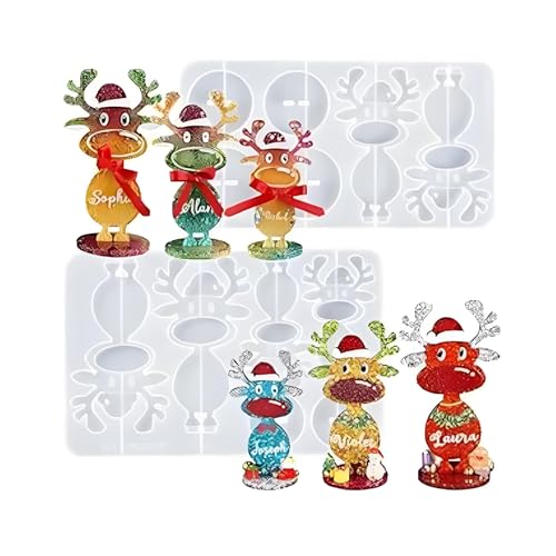 Weihnachts Seifenformen,Rentier Form | Stehende Rentier Design Formen für Weihnachtsbastelarbeiten, Seifenherstellung, Backen, Schokoladendekoration, Tischdekoration und Weihnachts Seifenformen,Rentier Form | Stehende Rentier Design Formen für Weihnachtsbastelarbeiten, Seifenherstellung, Backen, Schokoladendekoration, Tischdekoration und von Generisch