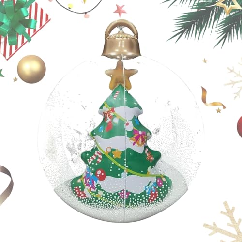 Weihnachtsballons Aufblasbar,Aufblasbare Weihnachtsdekoration Kugeln | Wasserdichte Ballonkugel Für Festliche Gartenpartys Außenbereich Innenbereich Garten Terrasse von Generisch