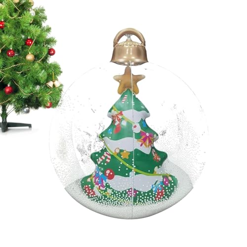 Weihnachtsballons Aufblasbar | Große Weihnachtsdekoration Kugeln Für Draußen | Wasserdichte Ballonkugel Für Festliche Gartenpartys Außenbereich Innenbereich Garten Terrasse von Generisch