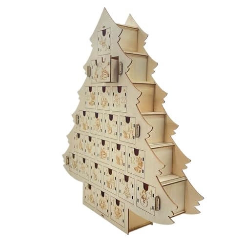 Weihnachtsbaum Form Adventskalender Unvollendet Weihnachten Holz Countdown Countdown Advent mit Kalenderschubladen Weihnachtsbaum Form Adventskalender Unvollendet Weihnachten Holz Countdown Countdown Advent mit Kalenderschubladen von Generisch