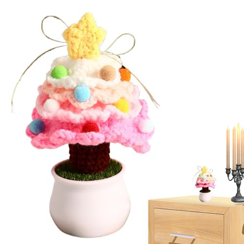 Weihnachtsbaumschmuck | Kreative tragbare gestrickte Ornament Häkelblumen - festliche künstliche Blumen häkeln Weihnachtsbaum Ornamente für Familie Freunde Weihnachtsbaumschmuck | Kreative tragbare gestrickte Ornament Häkelblumen - festliche künstliche Blumen häkeln Weihnachtsbaum Ornamente für Familie Freunde von Generisch