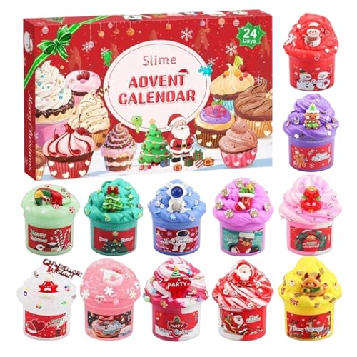 Weihnachtscountdown | 24 Tage Weihnachten Schleim Spielzeug Set - Charm Accessoires Schleim Spaßiges Festtag Spielzeug Party Mitgebsel für Teenager Kinder Kreativität Weihnachtscountdown | 24 Tage Weihnachten Schleim Spielzeug Set - Charm Accessoires Schleim Spaßiges Festtag Spielzeug Party Mitgebsel für Teenager Kinder Kreativität von Generisch