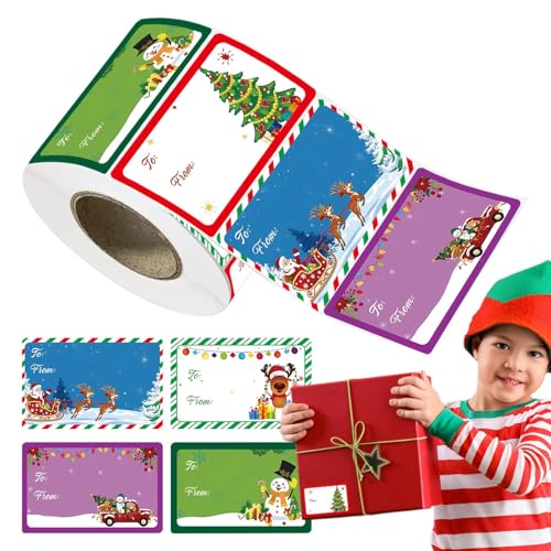 Weihnachtsetiketten Aufkleber, Urlaub Namensschilder Selbstklebende Bastelpapier Aufkleber, Etiketten für Weihnachten, Geschenk Dekoration Etiketten, 400 Weihnachten Namensschilder, Festival Aufkleber Weihnachtsetiketten Aufkleber, Urlaub Namensschilder Selbstklebende Bastelpapier Aufkleber, Etiketten für Weihnachten, Geschenk Dekoration Etiketten, 400 Weihnachten Namensschilder, Festival Aufkleber von Generisch