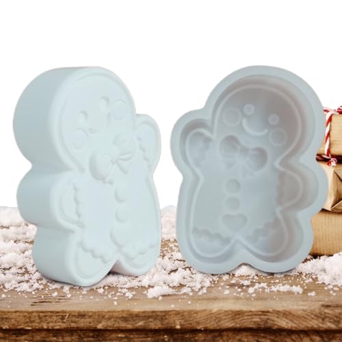 Weihnachtsformen Für Harz | Lebkuchenmann Backform Für Kerzengießen - Bastelbedarf Für Weihnachtsdeko Kerzenwachs Gips Ton Anfänger & Erwachsene von Generisch