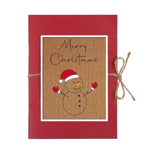 Weihnachtskarten, Klappkarten Umschlag Mit Schneemannmotiv, Postkartenhülle Mit 5 Fächern, Für Bargeld Party Danke Schreiben Weihnachtsgrüße Weihnachtskarten, Klappkarten Umschlag Mit Schneemannmotiv, Postkartenhülle Mit 5 Fächern, Für Bargeld Party Danke Schreiben Weihnachtsgrüße von Generisch