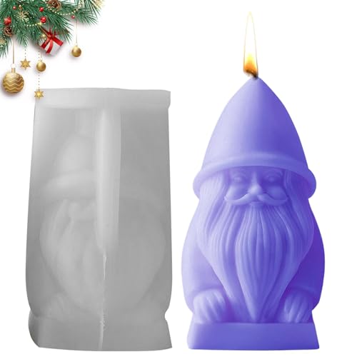 Weihnachtsmann-Silikonform – Weihnachts-Silikon-Seifenform für Seife, Harz-Statuen, weiche Süßigkeiten Weihnachtsmann-Silikonform – Weihnachts-Silikon-Seifenform für Seife, Harz-Statuen, weiche Süßigkeiten von Generisch