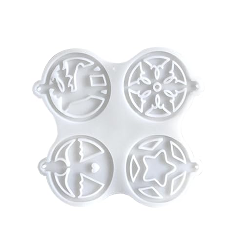 Weihnachtsornament-Kerzenform, Weihnachtsformen aus Silikon | Fünfzackige Sterne Ornament Gießform - Silikon-Weihnachtsornament-Formen für Weihnachtsanhänger, handgefertigtes Kunsthandwerk aus Kunstha von Generisch