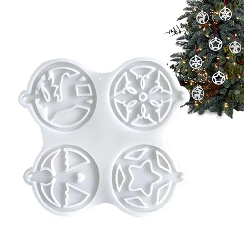Weihnachtsornamentform - Weihnachtsharzformen Silikon - Fünfzackige Sterne Ornament Gießform | Weihnachtsanhängerformen für Epoxidharz, handgefertigtes Kunstharzhandwerk Weihnachtsornamentform - Weihnachtsharzformen Silikon - Fünfzackige Sterne Ornament Gießform | Weihnachtsanhängerformen für Epoxidharz, handgefertigtes Kunstharzhandwerk von Generisch