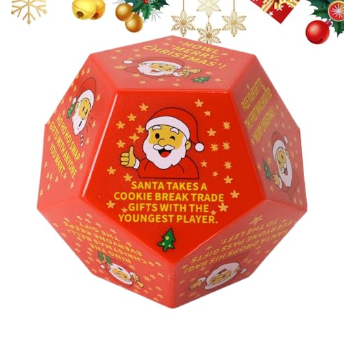 Weihnachtsspiele | Lustiges Austausch-Partyspiel Würfel | Weihnachtsmann Rollenspiel Spielzeug für Frauen Männer Urlaub Geburtstag Winter Familie Nacht Aktivitäten Weihnachtsspiele | Lustiges Austausch-Partyspiel Würfel | Weihnachtsmann Rollenspiel Spielzeug für Frauen Männer Urlaub Geburtstag Winter Familie Nacht Aktivitäten von Generisch