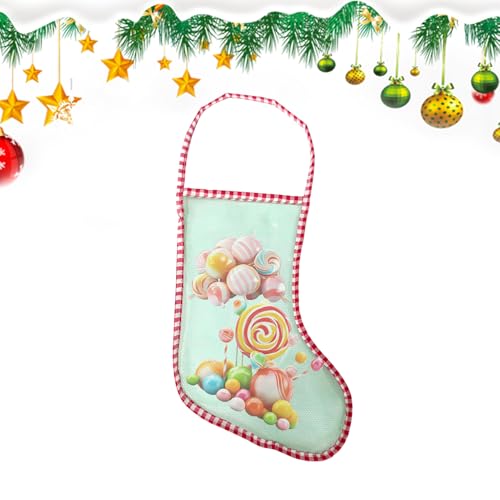 Weihnachtsstrumpf-Set, Netzstoff, gute Taschen, festliche Behältertasche für Aktivitäten, Innenbereich, Party, Versammlungen, Snacks, Festivals, Süßigkeiten Weihnachtsstrumpf-Set, Netzstoff, gute Taschen, festliche Behältertasche für Aktivitäten, Innenbereich, Party, Versammlungen, Snacks, Festivals, Süßigkeiten von Generisch