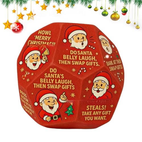 Weihnachtstausch-Würfel, Familienspiel, für Kinder, Weihnachtsmann-Würfel, lustiges Spiel, Gastgeschenke für Familien, , Frauen, Urlaub, Party, Unterhaltung Weihnachtstausch-Würfel, Familienspiel, für Kinder, Weihnachtsmann-Würfel, lustiges Spiel, Gastgeschenke für Familien, , Frauen, Urlaub, Party, Unterhaltung von Generisch