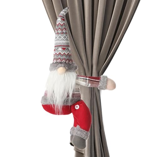 Weihnachtsvorhang-Krawatten, Weihnachts-Vorhanghalter - Cartoon-Vorhang-Raffhalter mit Schnalle für Weihnachten | Dekorativer Puppen-Vorhanghalter, multifunktionale Weihnachts-Fensterdekoration für, Weihnachtsvorhang-Krawatten, Weihnachts-Vorhanghalter - Cartoon-Vorhang-Raffhalter mit Schnalle für Weihnachten | Dekorativer Puppen-Vorhanghalter, multifunktionale Weihnachts-Fensterdekoration für, von Generisch