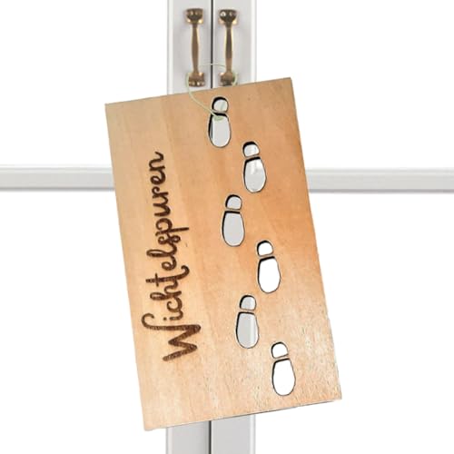 Weihnachtswichtel-Fußabdruck-Schablone, Weihnachtsvorlage für Urlaubsdekoration, Holz-Fußabdruck-Schablonen für Böden, Bodenvorlage, Fensterdekorationen Weihnachtswichtel-Fußabdruck-Schablone, Weihnachtsvorlage für Urlaubsdekoration, Holz-Fußabdruck-Schablonen für Böden, Bodenvorlage, Fensterdekorationen von Generisch