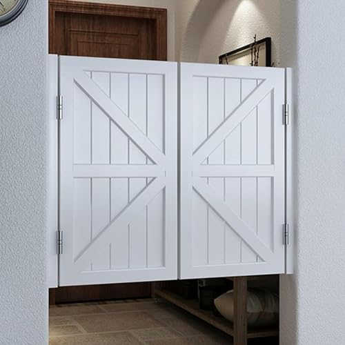 Weiße Salonentür, schwingende Küche und Badezimmer, Eingangstür, westliche halbe Tür mit Scharnieren für Cowboy, Bar, Schrank, Kneipe, Größe: 85 cm x 120 cm Weiße Salonentür, schwingende Küche und Badezimmer, Eingangstür, westliche halbe Tür mit Scharnieren für Cowboy, Bar, Schrank, Kneipe, Größe: 85 cm x 120 cm von Generisch