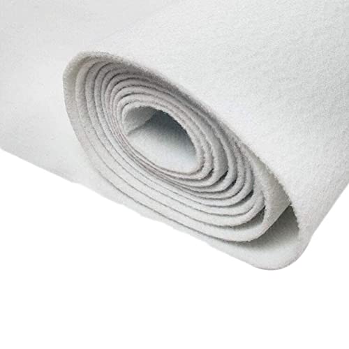 Weißer Hochzeits-Gangläufer, Teppich, rutschfest, 1,2 x 15 m, für Hochzeiten, Partys, Weihnachtsdekoration, 2 mm dicke Teppichrolle für drinnen und draußen von Generisch