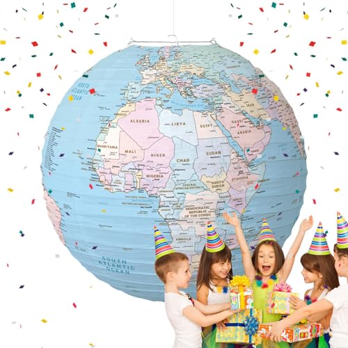 Weltkartenlaterne, Papierkugel-Laterne, Weltkugel-Partydekoration, Exquisite Papier-GLO_BUS-Laterne, Dekorationen Zum Tag Der Erde Für Zuhause, Weltkarte Klassenzimmer Laternendekoration Weltkartenlaterne, Papierkugel-Laterne, Weltkugel-Partydekoration, Exquisite Papier-GLO_BUS-Laterne, Dekorationen Zum Tag Der Erde Für Zuhause, Weltkarte Klassenzimmer Laternendekoration von Generisch