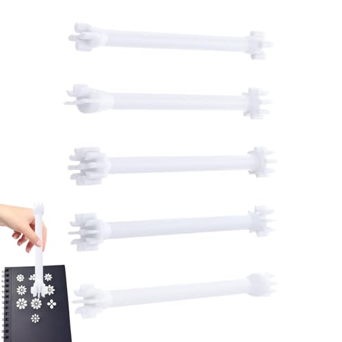 Werkzeuge für Steinmalerei, Steine Bemalen Set, Doppelspitziger Applikator Stift Mit Ergonomischem Griff Und Blumenmuster Für Dekorieren Zeichnen Färben Basteln Werkzeuge für Steinmalerei, Steine Bemalen Set, Doppelspitziger Applikator Stift Mit Ergonomischem Griff Und Blumenmuster Für Dekorieren Zeichnen Färben Basteln von Generisch